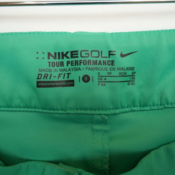 Nike Golf Tour Performance Dri-Fit Skort Women's Size 0 Green Side/Back Pockets - Picture 7 of 10